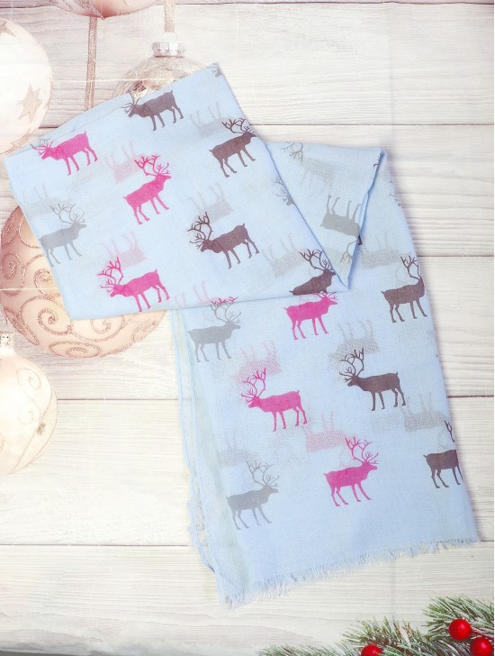 Caribou Print Fashion Scarf